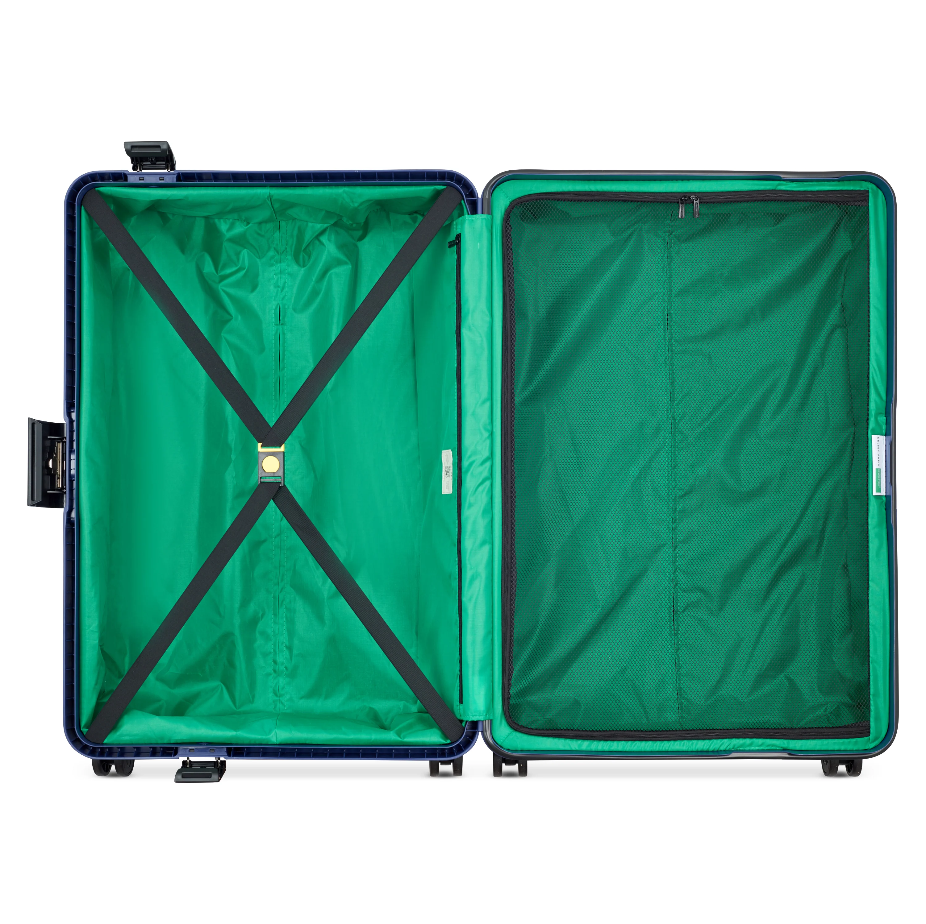 Valise Trolley Grande Color Block Hardside - Bleu Marine - Image 4