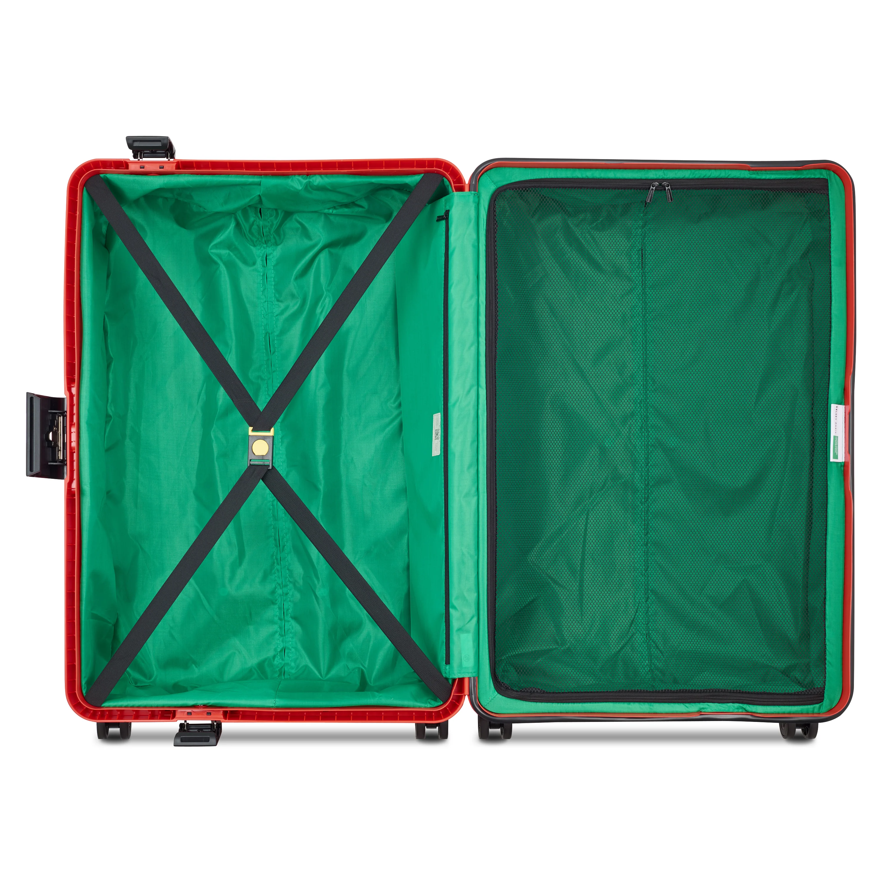 Valise Trolley Grande Color Block Hardside - Rouge - Image 2