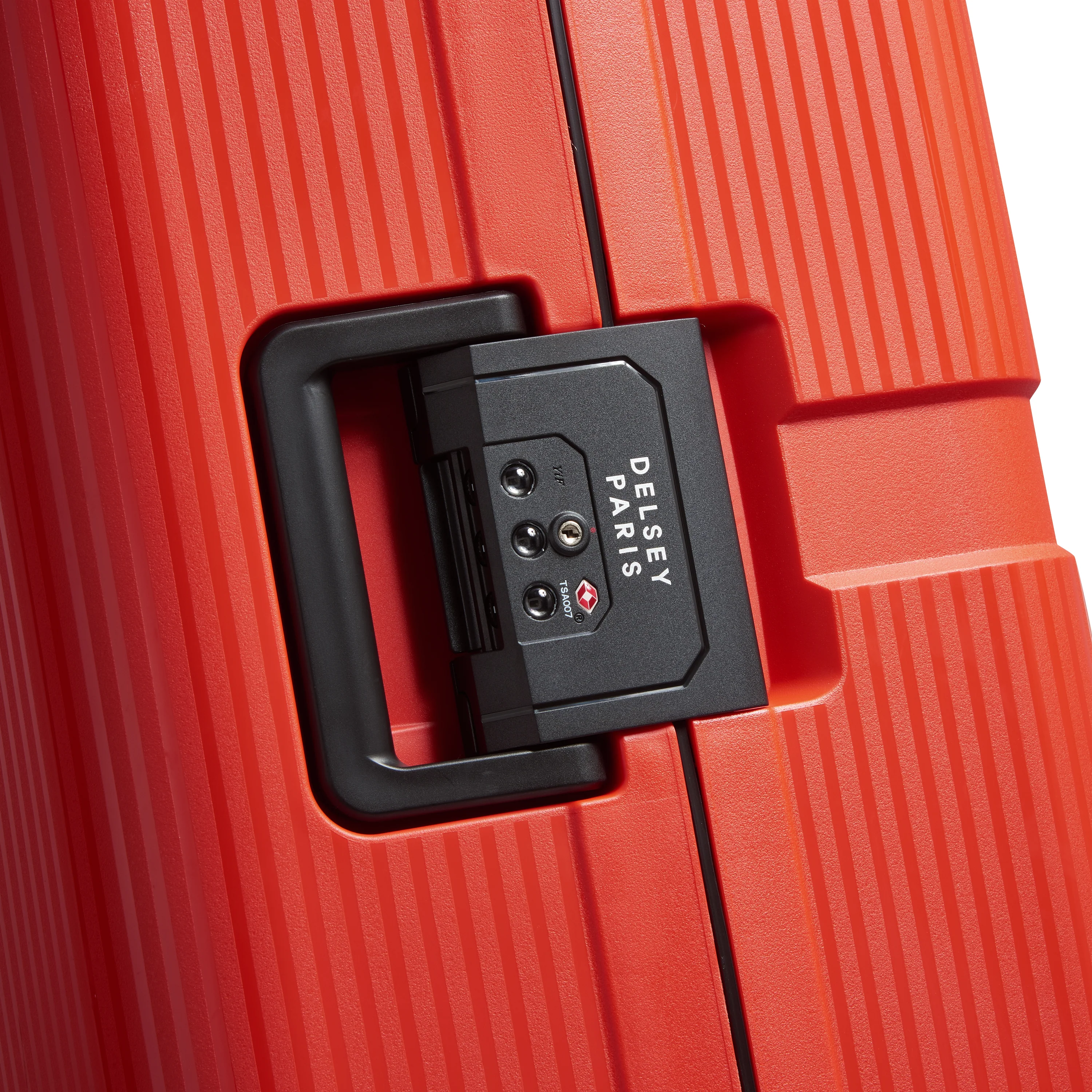 Valise Trolley Grande Color Block Hardside - Rouge - Image 4