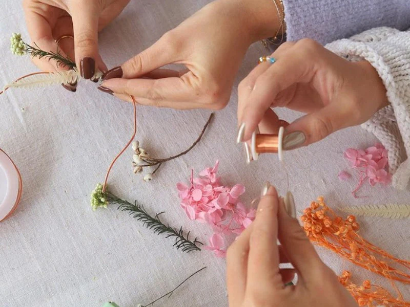 Kit Diy Home Déco - Ma Couronne De Fleurs Séchées - Image 3