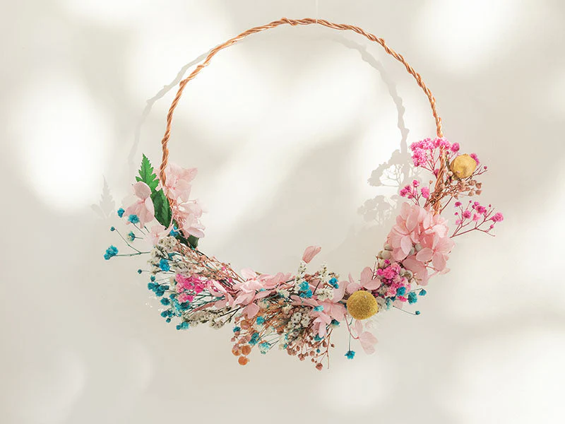 Kit Diy Home Déco - Ma Couronne De Fleurs Séchées - Image 4