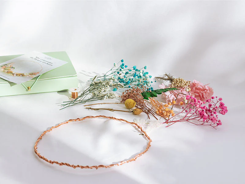 Kit Diy Home Déco - Ma Couronne De Fleurs Séchées - Image 5