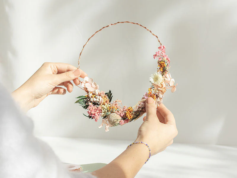 Kit Diy Home Déco - Ma Couronne De Fleurs Séchées - Image 6