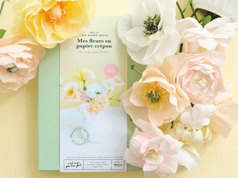 Kit Diy Home Déco - Mes Fleurs En Papier Crépon - Image 2