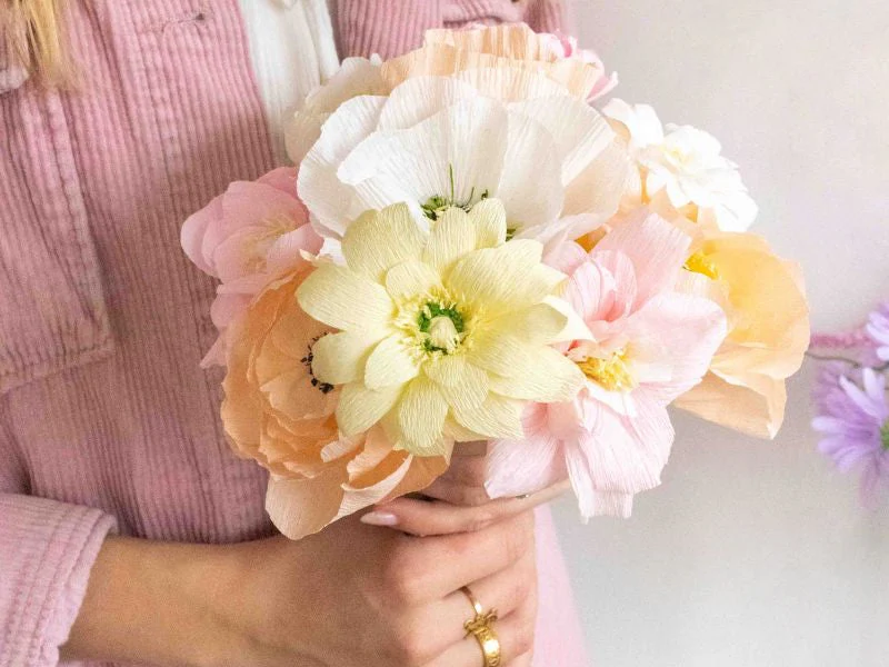 Kit Diy Home Déco - Mes Fleurs En Papier Crépon - Image 3