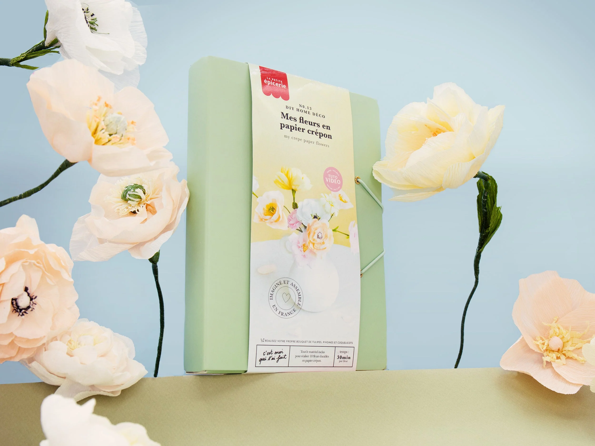 Kit Diy Home Déco - Mes Fleurs En Papier Crépon - Image 4