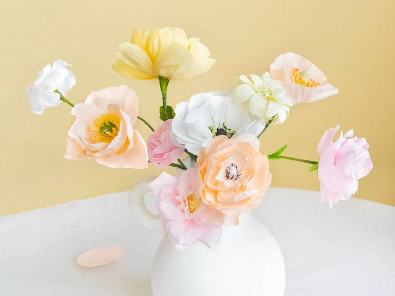Kit Diy Home Déco - Mes Fleurs En Papier Crépon - Image 6