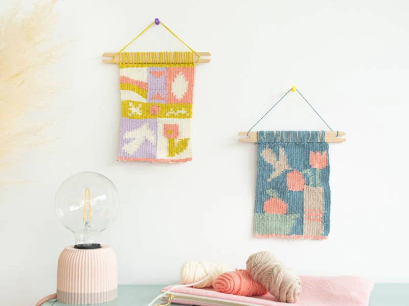 Kit Diy Mercerie - Mon Tissage Mural - Pop - Image 2