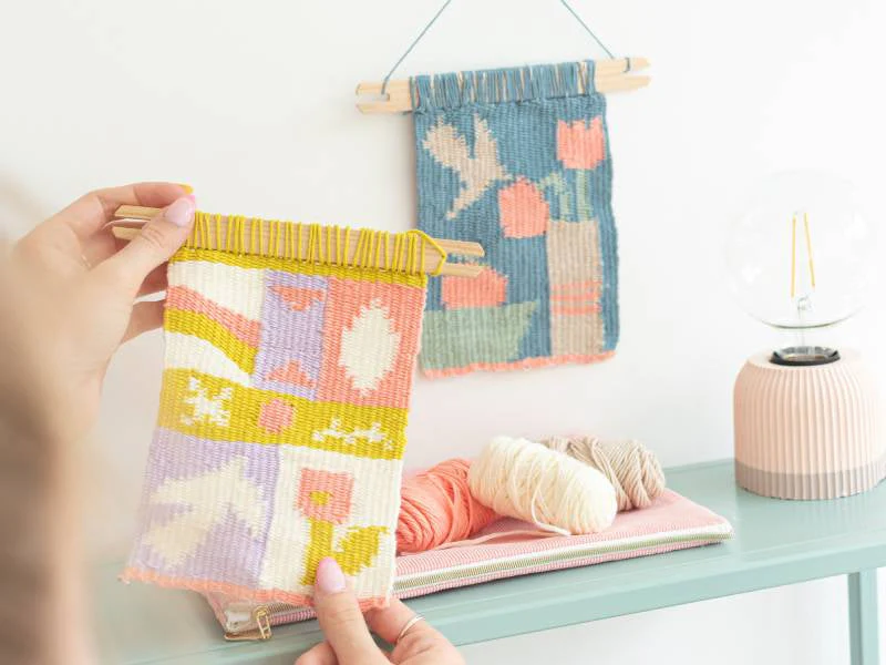 Kit Diy Mercerie - Mon Tissage Mural - Pop - Image 3