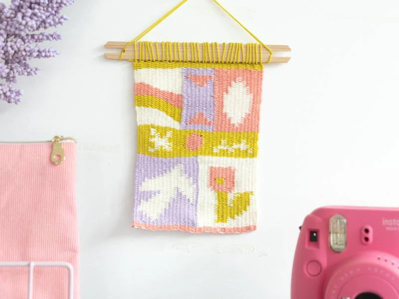 Kit Diy Mercerie - Mon Tissage Mural - Pop - Image 4