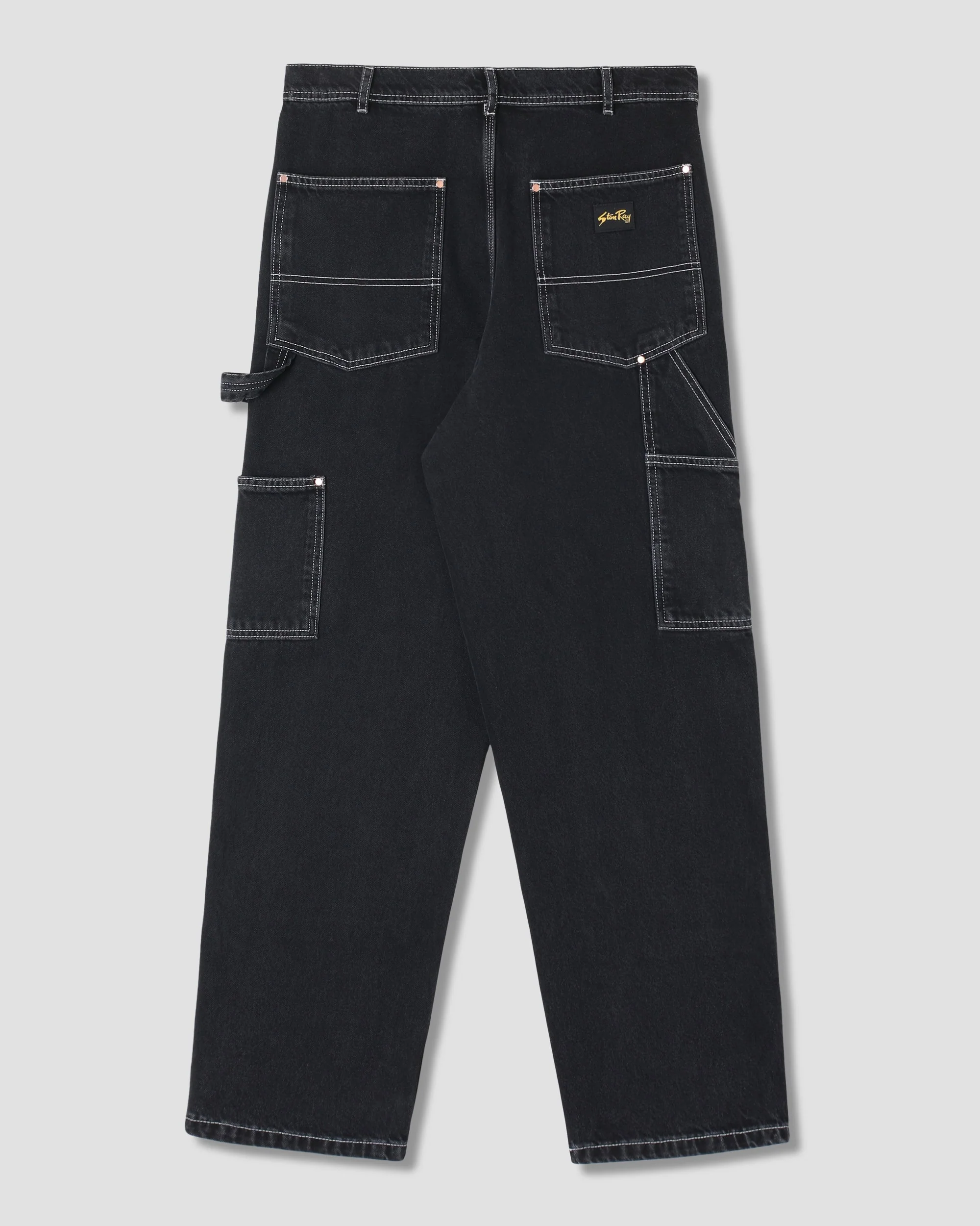 Double Knee Pant - Stonewashed Black Denim - Image 3