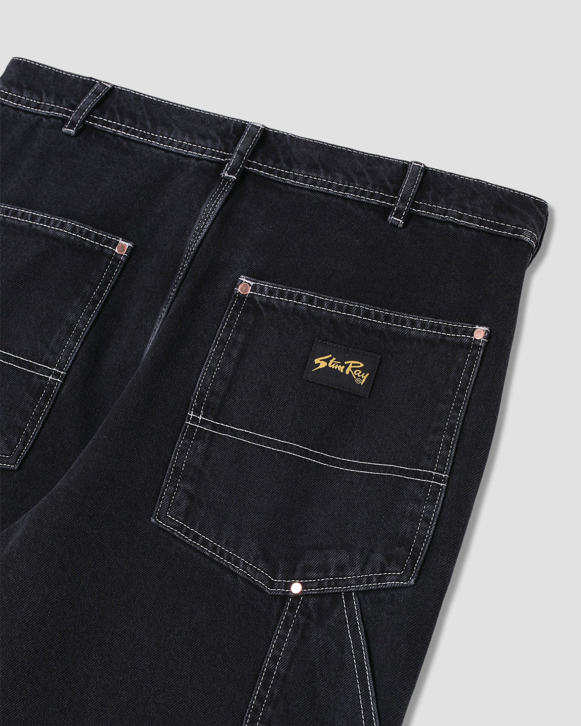 Double Knee Pant - Stonewashed Black Denim - Image 7