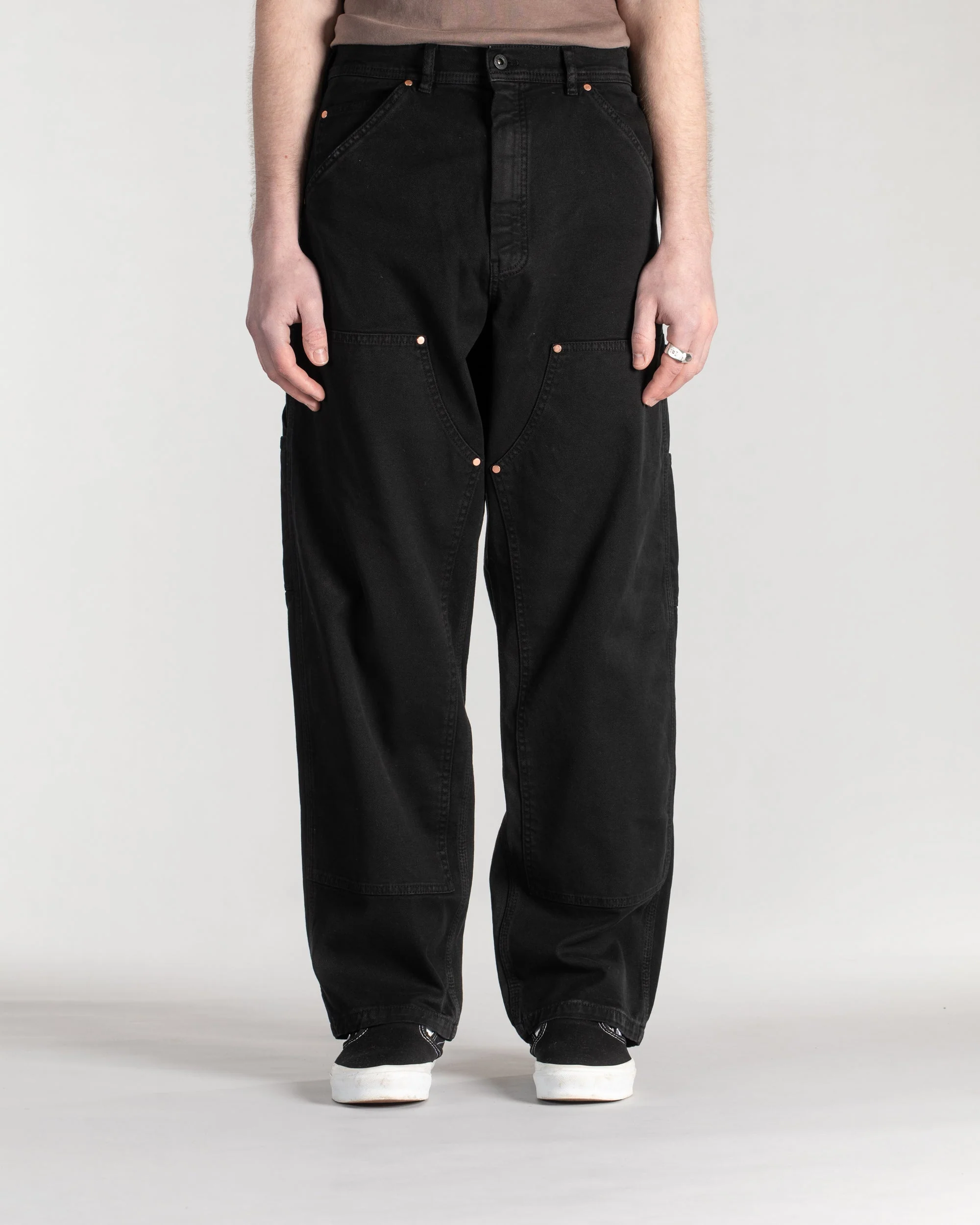 Double Knee Pant - Washed Black Duck - Image 2