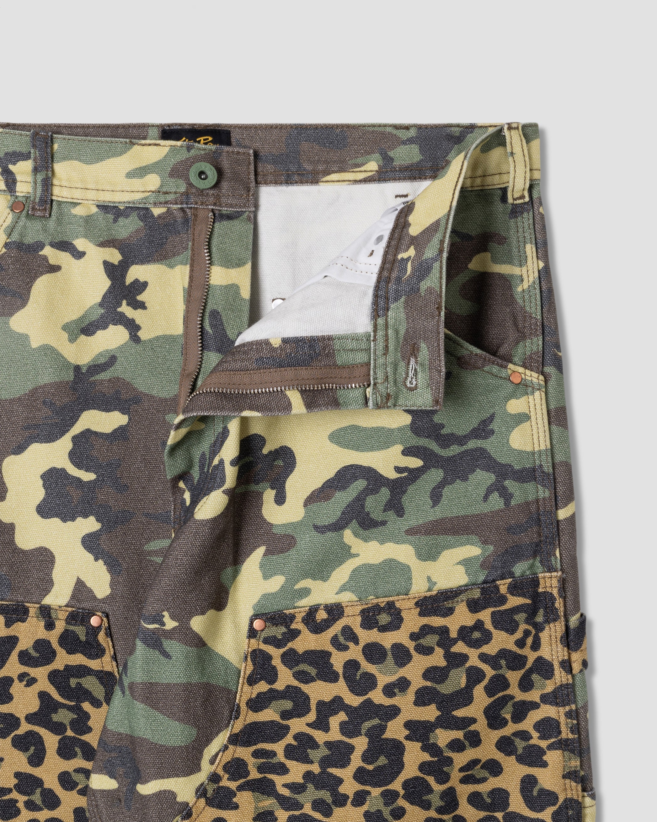 Double Knee Pant - Woodland DPM Duck /Leopard Duck Mix - Image 5