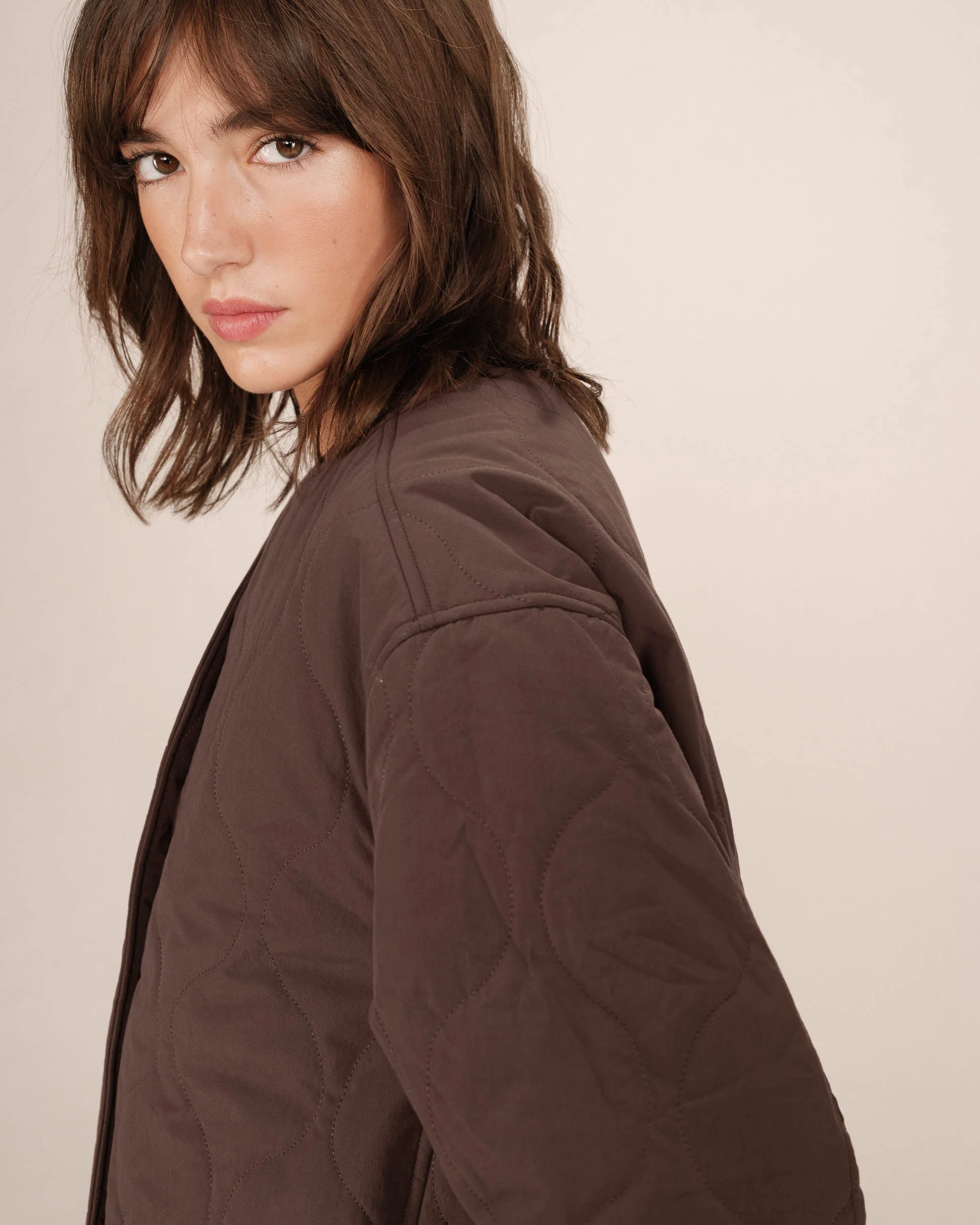 Doudoune Matelassée Chocolat Shania - Image 2