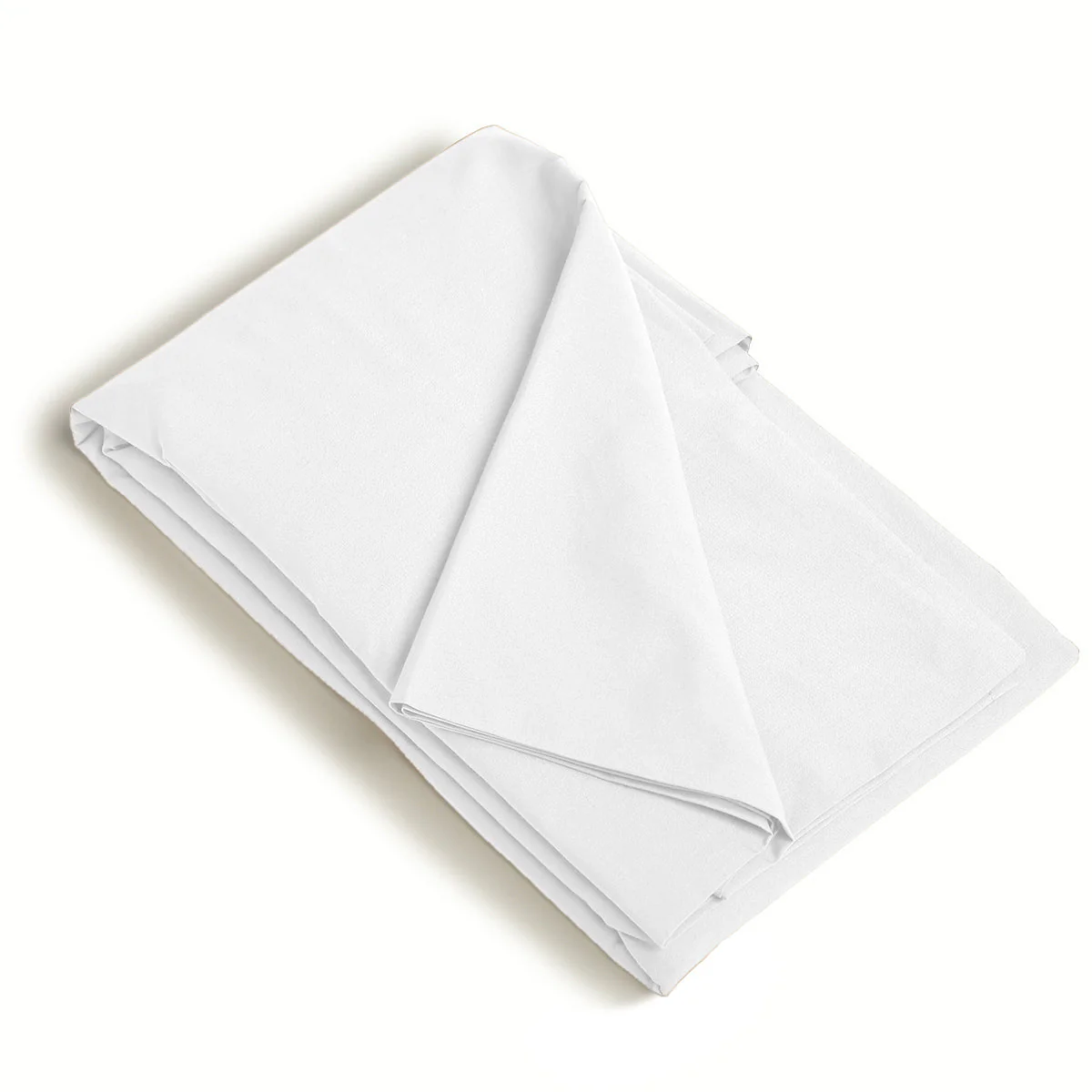 Drap Housse - Satin Lavé De Coton Bio - Blanc - Gaia - Image 3