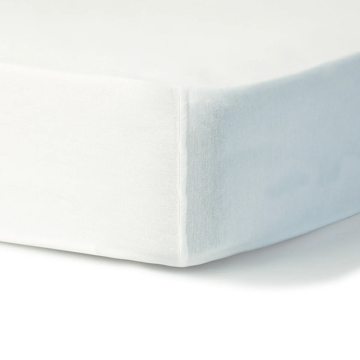 Drap Housse - Coton Lavé - Blanc - Luna - Image 3