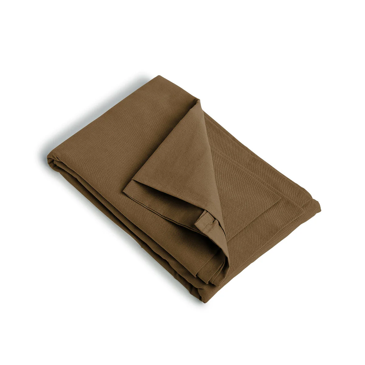 Drap Housse - Coton Lavé - Noisette - Luna - Image 4
