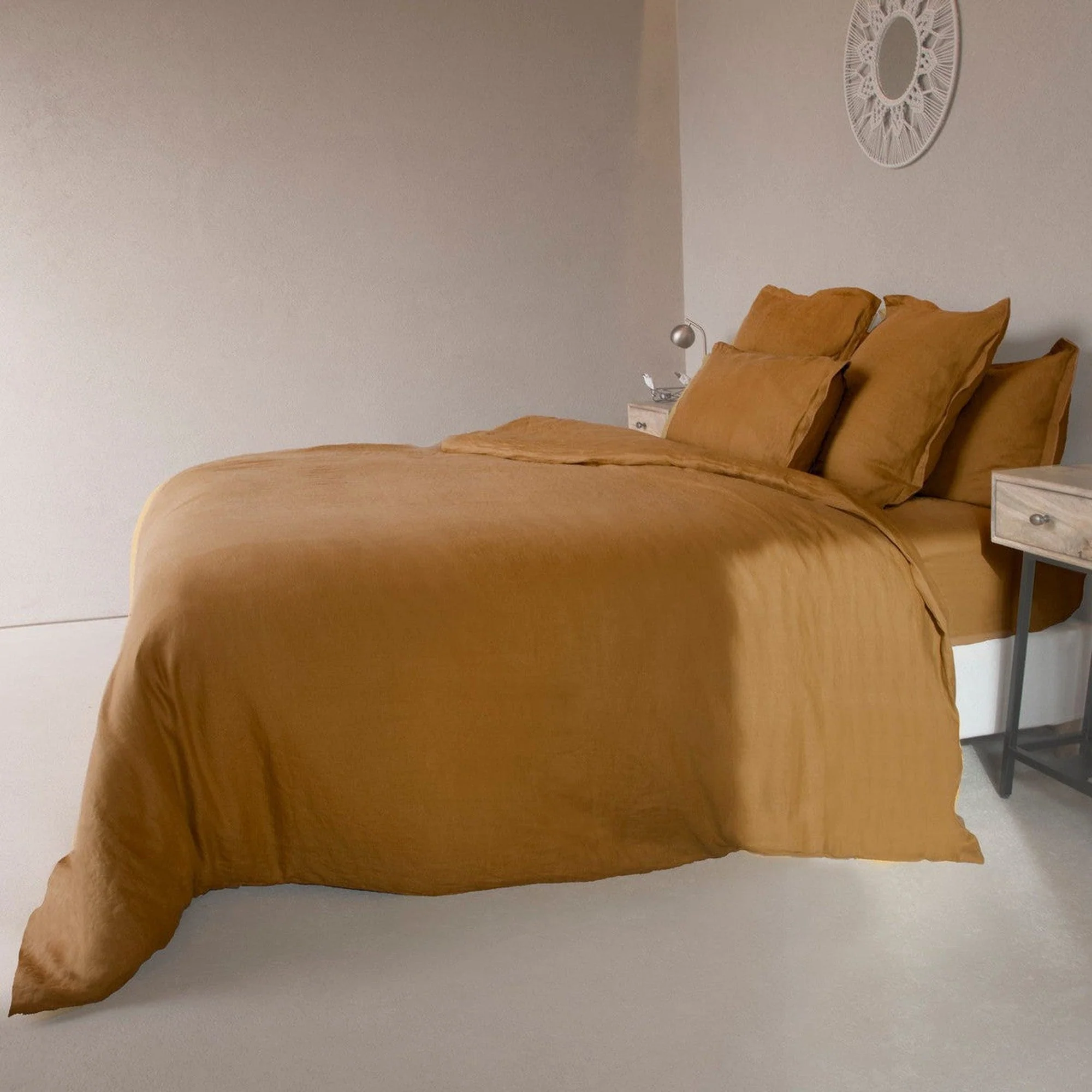Drap Housse - Lin Lavé - Caramel - Hortense - Image 10