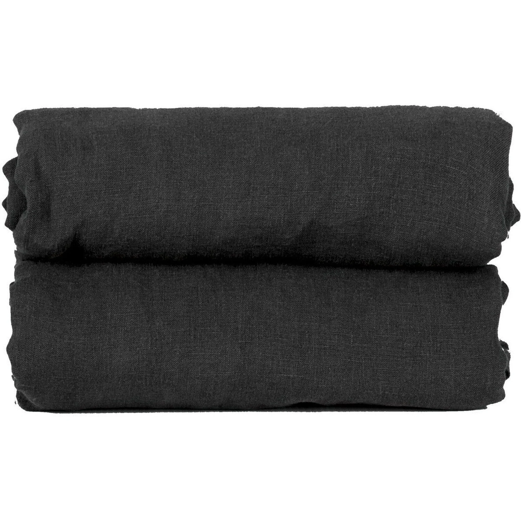 Drap Housse - Lin Lavé - Caviar - Hortense - Image 3