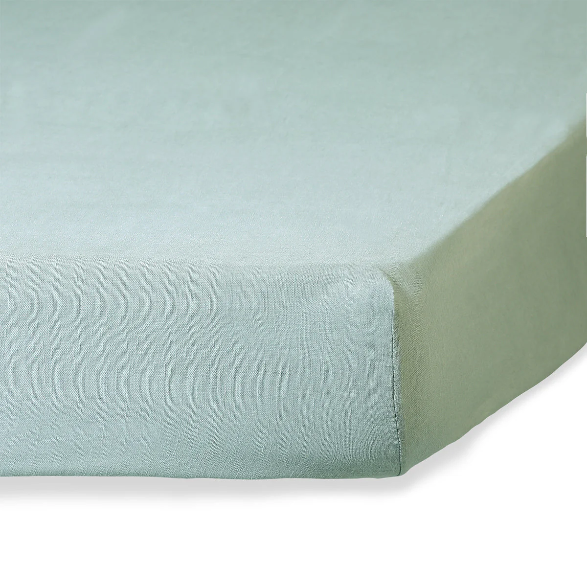 Drap Housse - Lin Lavé - Vert Céladon - Camille - Image 21
