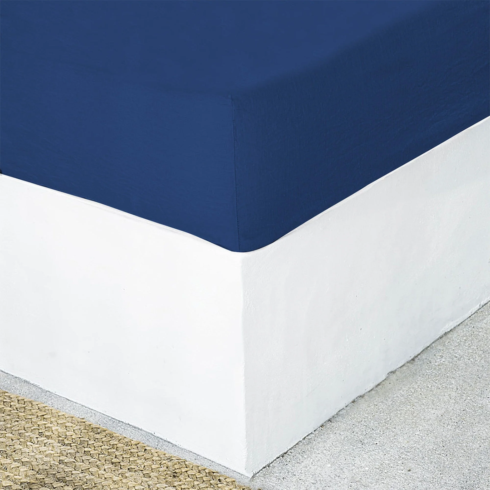 Drap Housse - Lin Lavé - Bleu Indigo - Hortense - Image 16