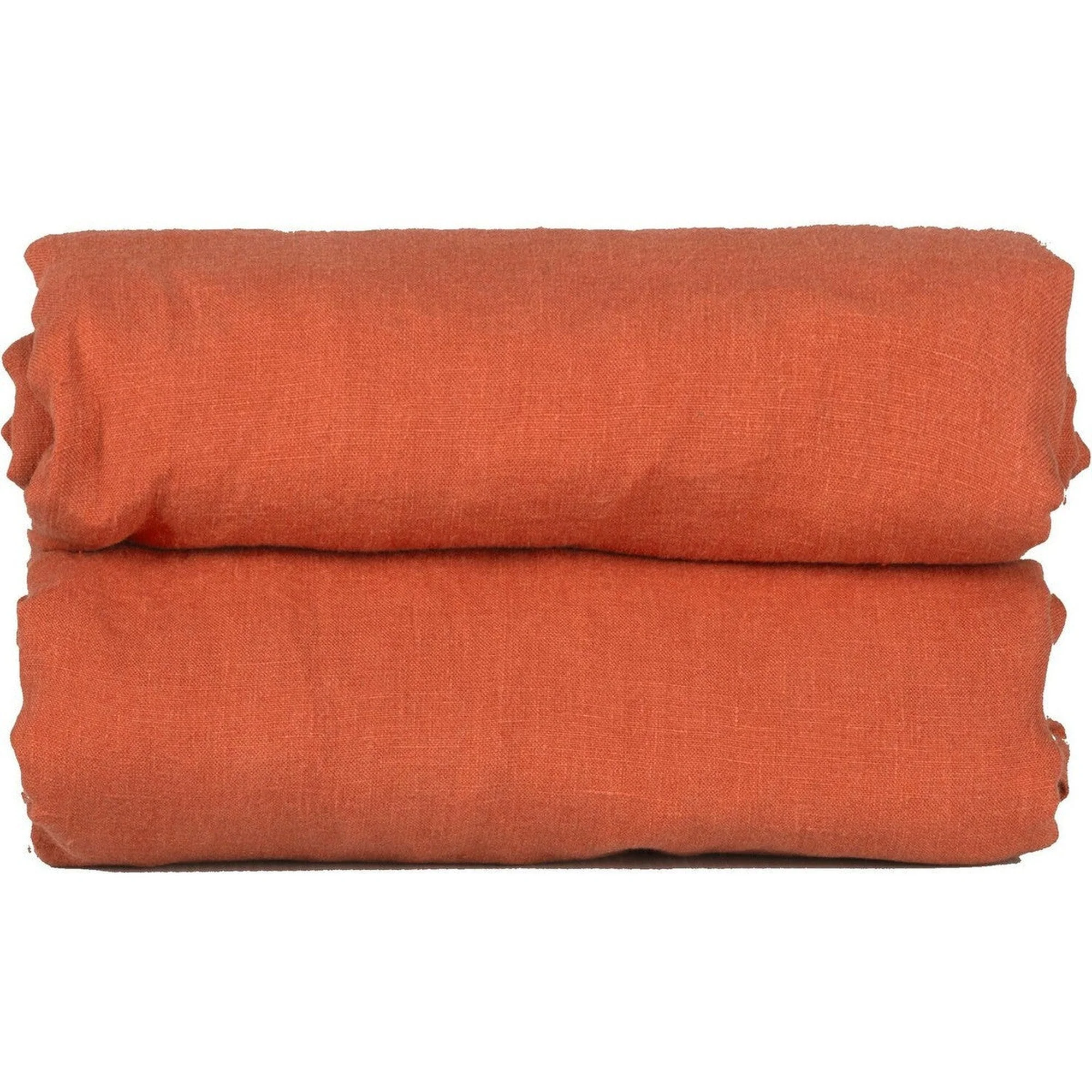 Drap Housse - Lin Lavé - Terracotta - Hortense - Image 10