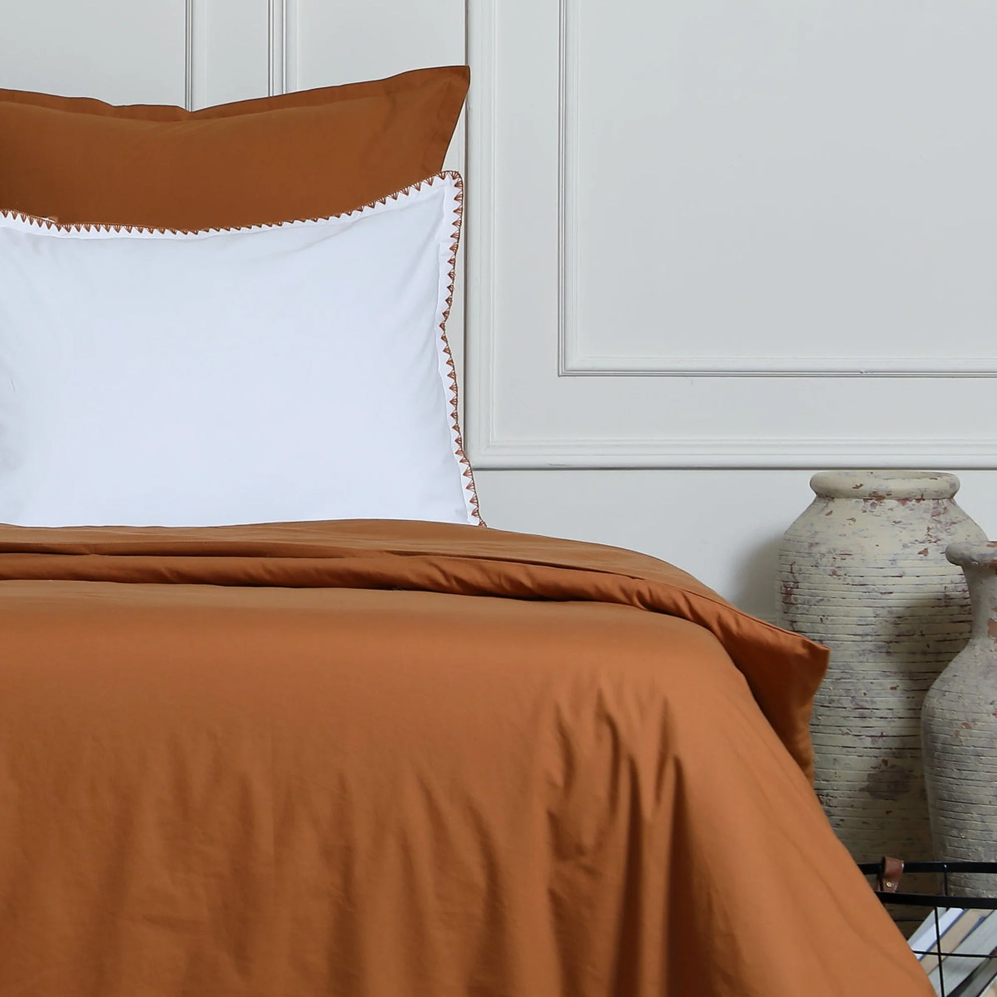 Drap Housse - Percale De Coton - Caramel - Nina - Image 13
