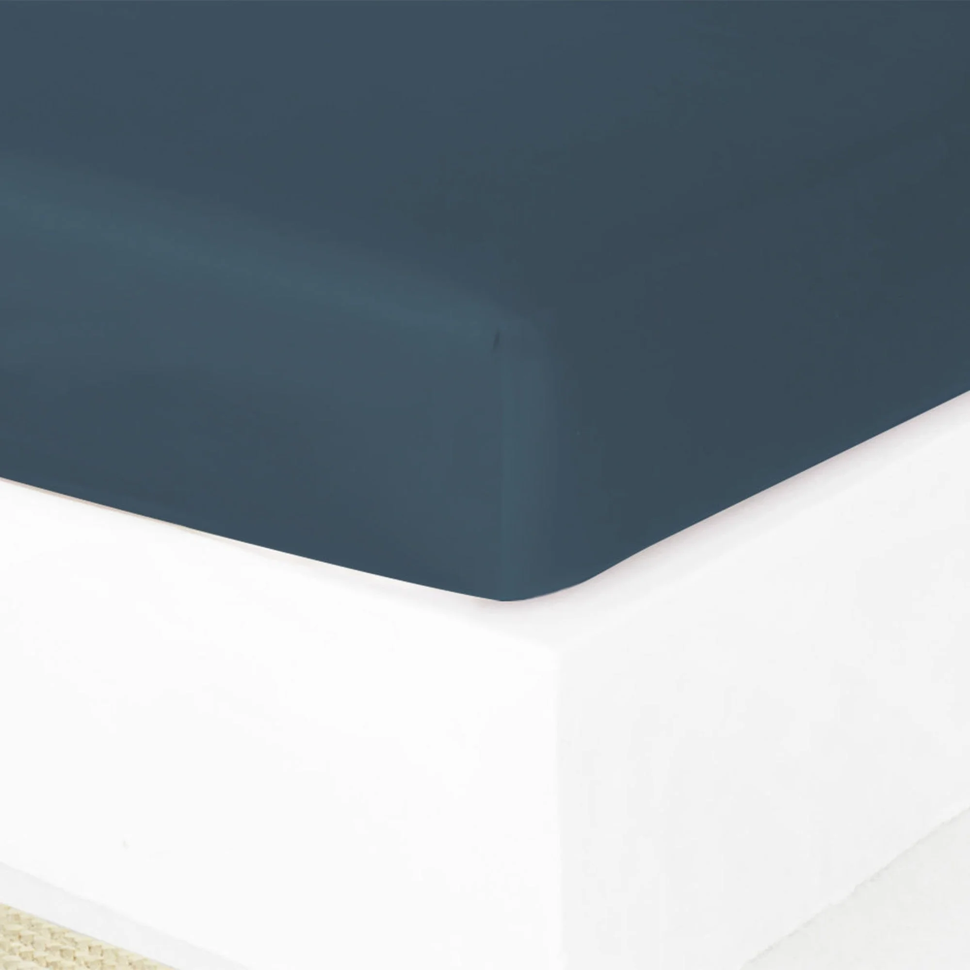 Drap Housse - Satin De Coton - Canard - Julia - Image 7