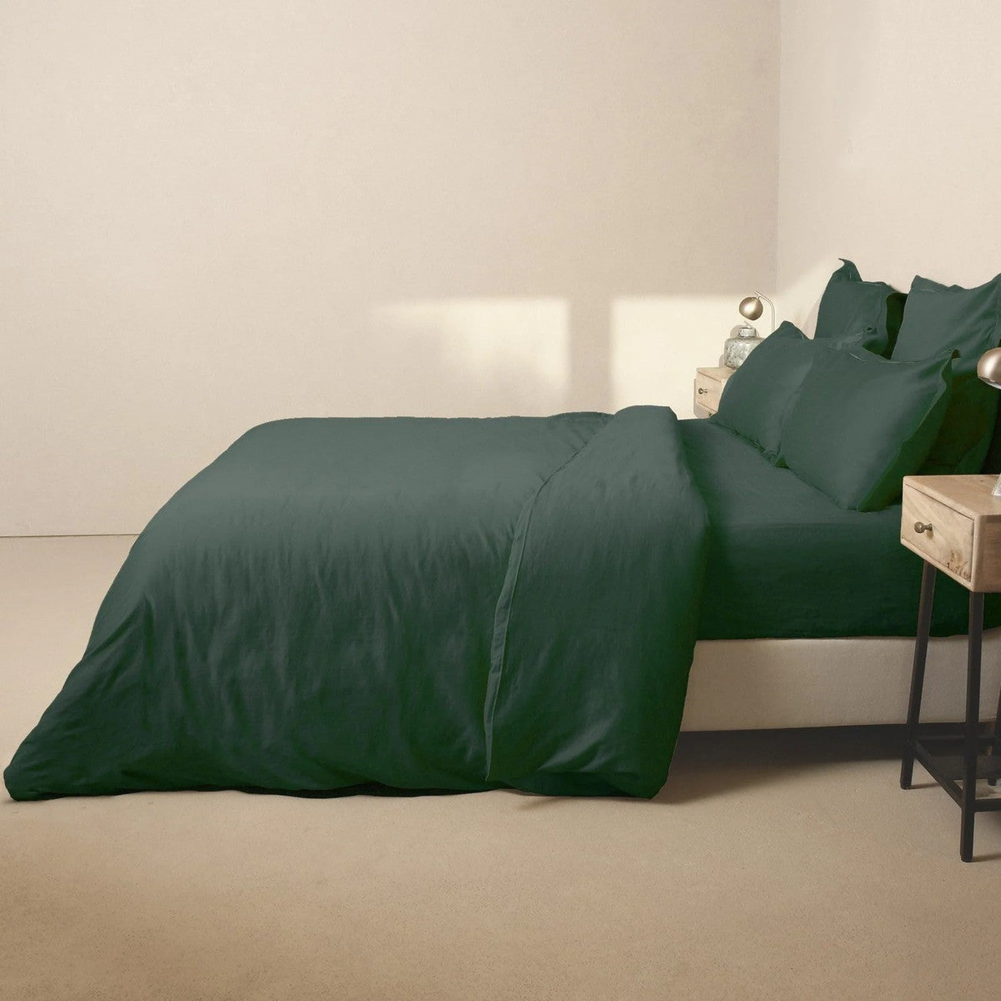 Drap Housse - Satin De Coton - Canard - Julia - Image 9