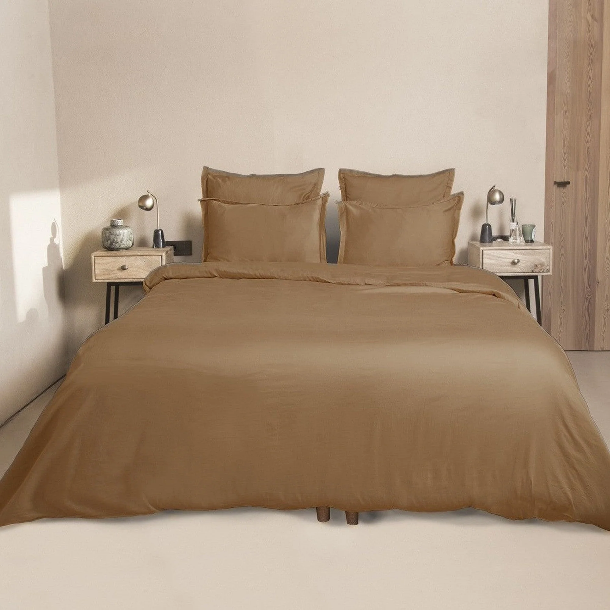 Drap Housse - Satin De Coton - Caramel - Julia - Image 11