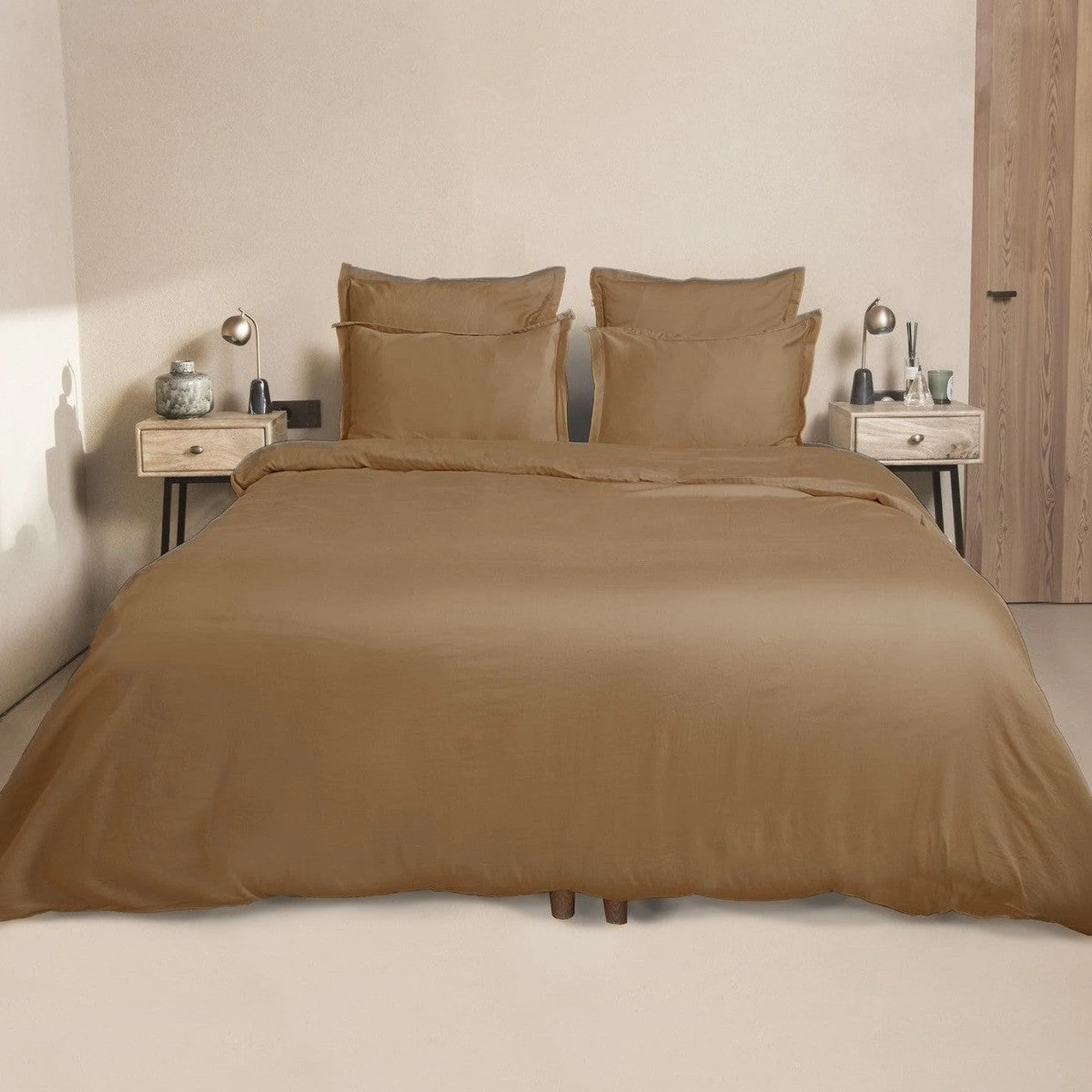 Drap Housse - Satin De Coton - Caramel - Julia - Image 8