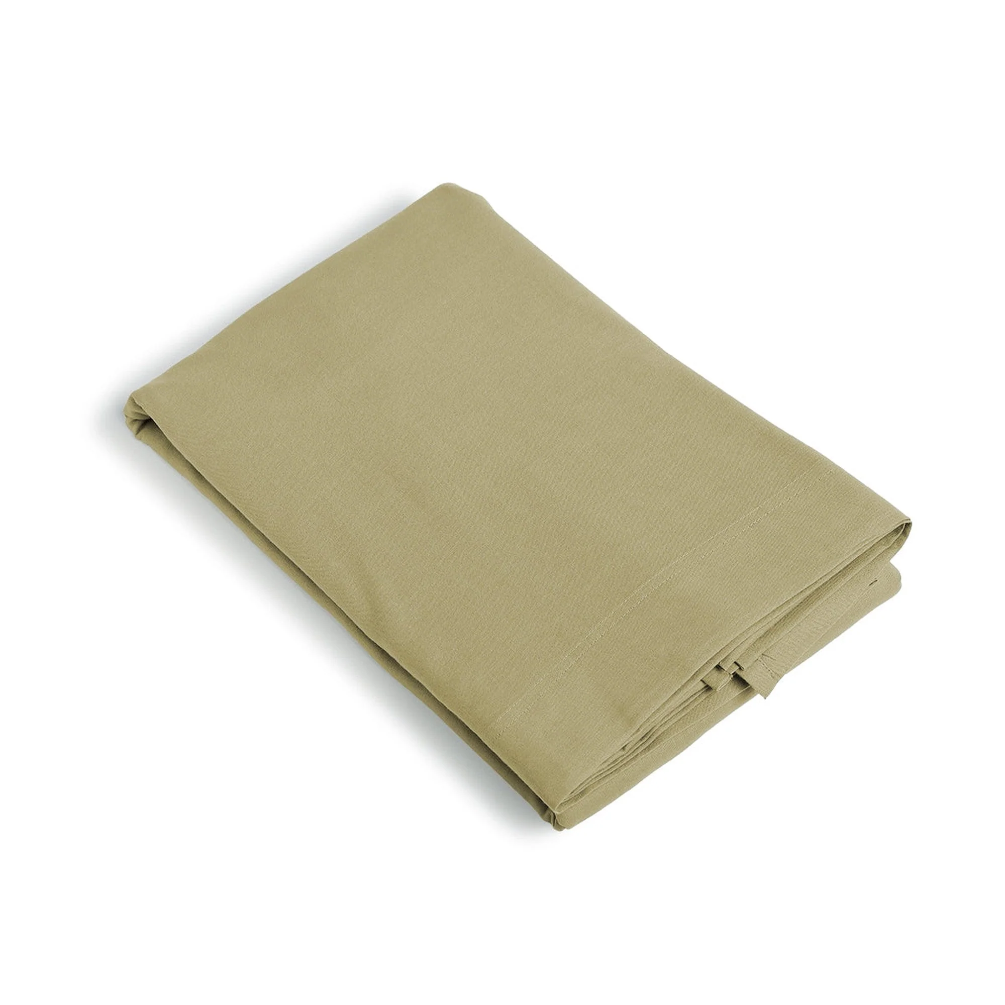 Drap Plat - Coton Lavé - Sable - Luna - Image 2