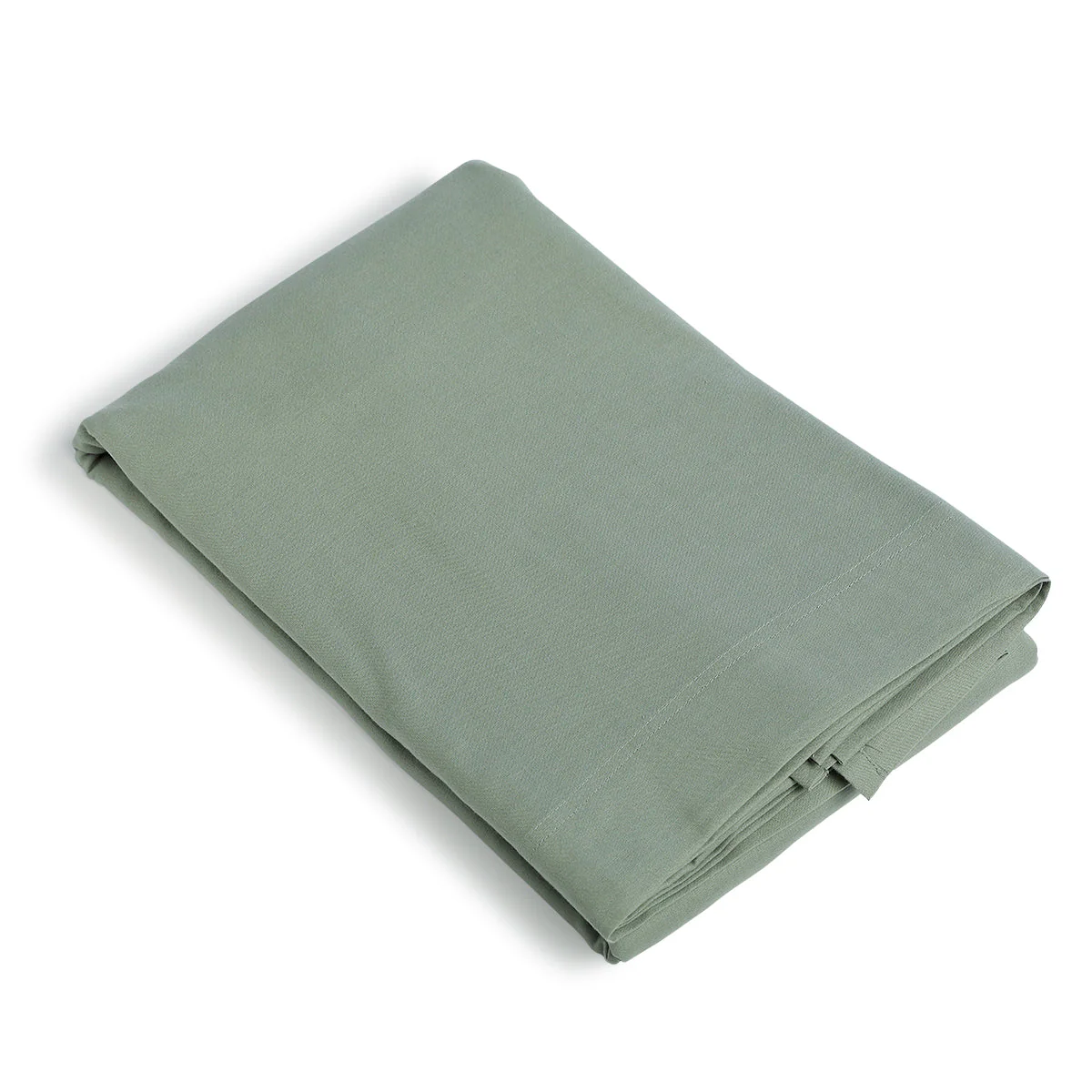 Drap Plat - Coton Lavé - Vert Céladon - Luna - Image 7