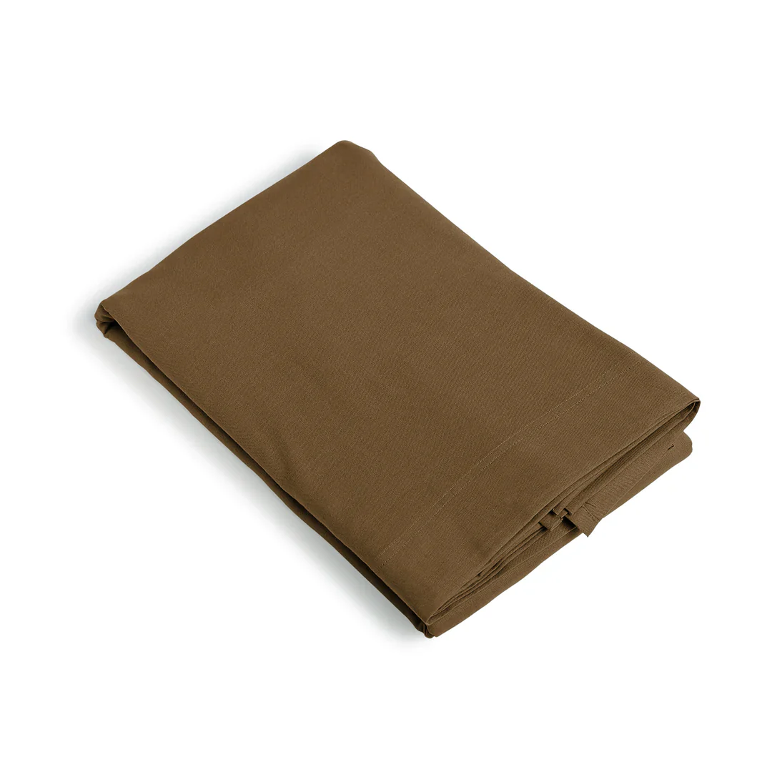 Drap Plat - Coton Lavé - Noisette - Luna - Image 4