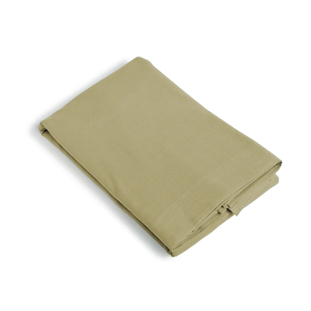 Drap Plat - Coton Lavé - Sable - Luna - Image 4