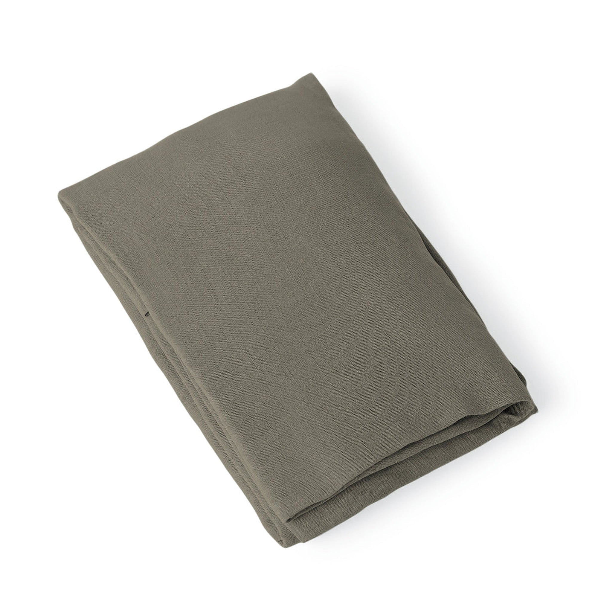 Drap Plat - Lin Lavé - Vert Kaki - Camille - Image 3