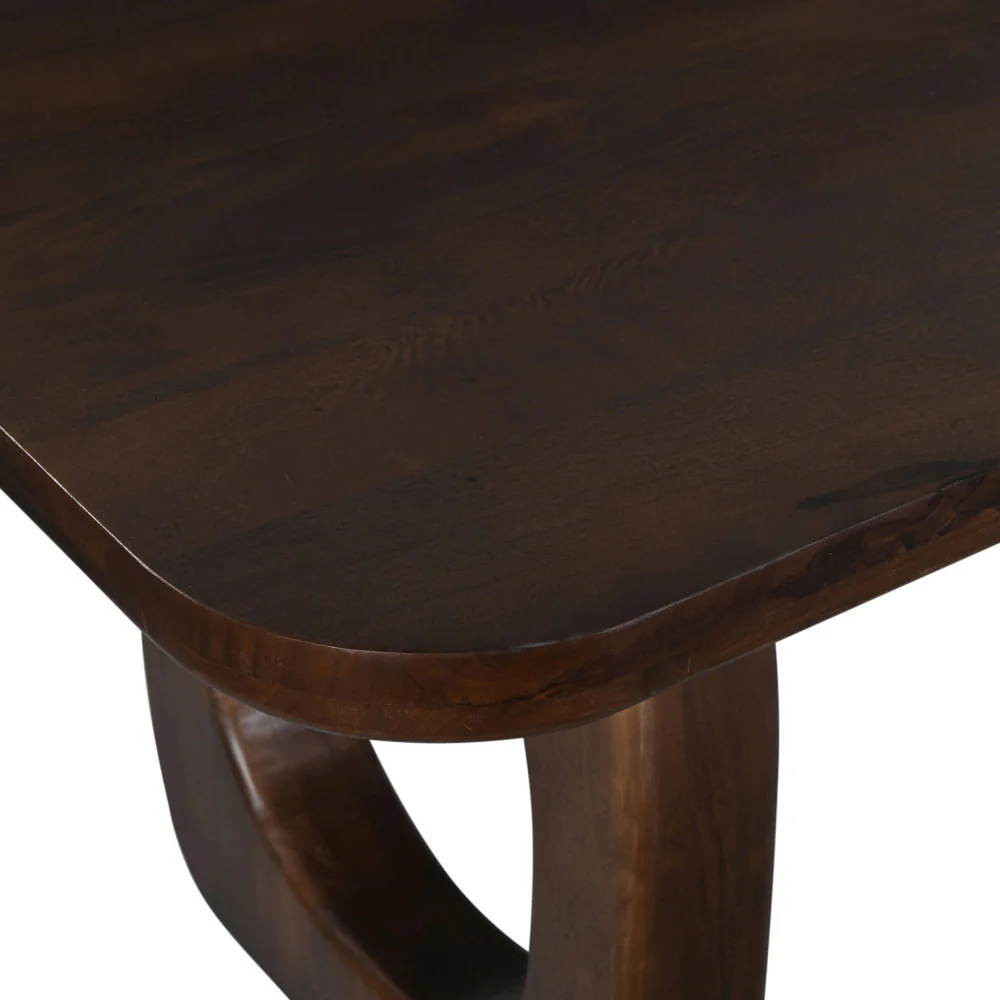 Sinjai - Table À Manger 8 Personnes - Bois Massif - Bois foncé - Image 6
