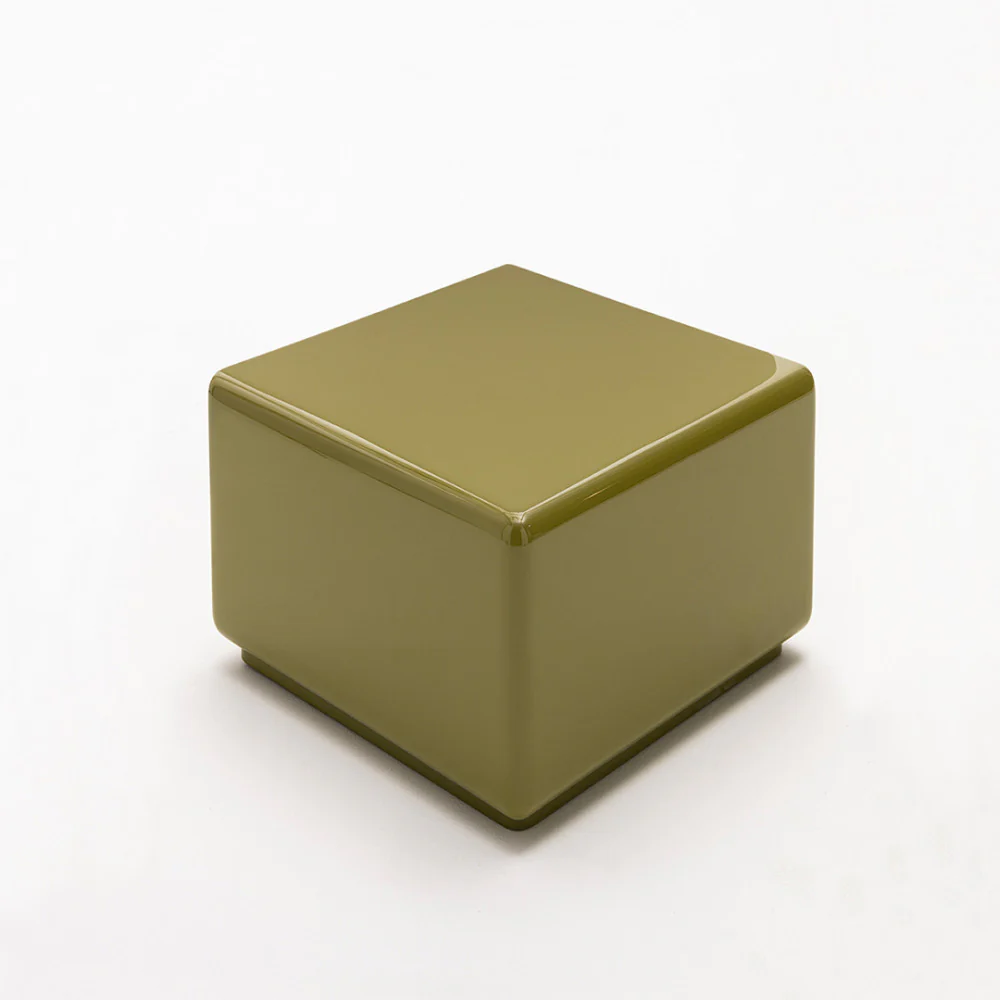 Gaia - Table D'appoint Carréee - Laqué - Vert olive - Image 5