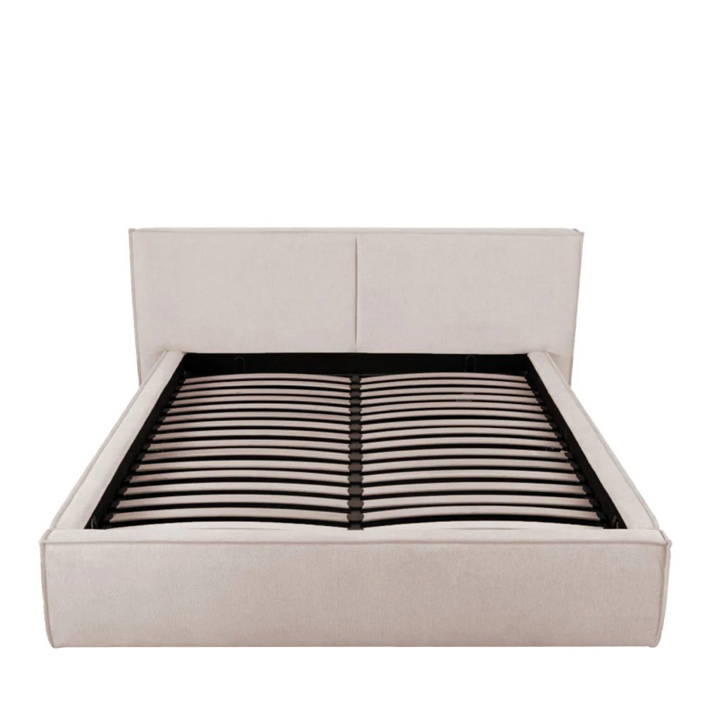 Libéria - Lit Coffre - Tissu - Écru - Image 4