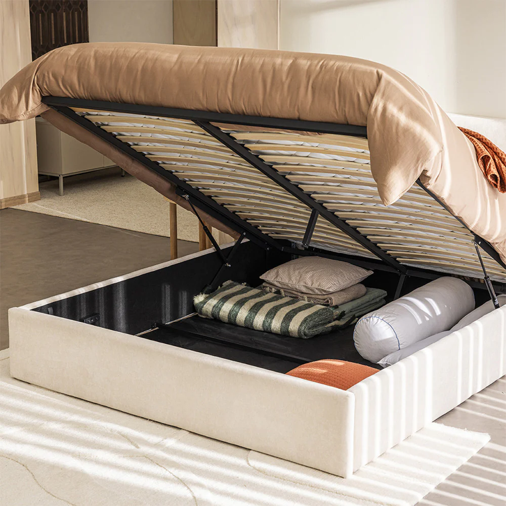 Mac Beth - Lit Coffre - Tissu - Écru - Image 6