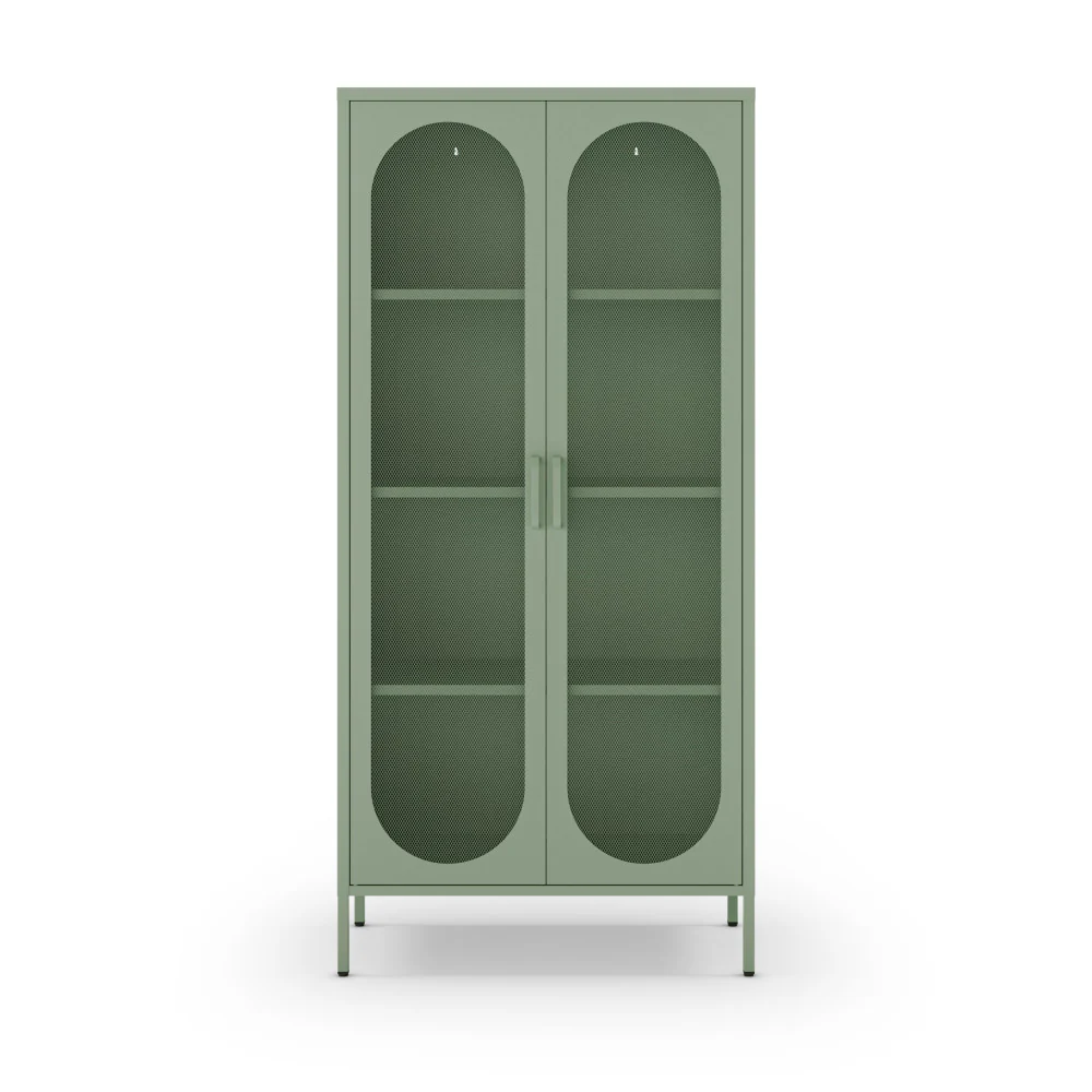 Zio - Vaisselier 2 Portes - Métal - Vert menthe - Image 2