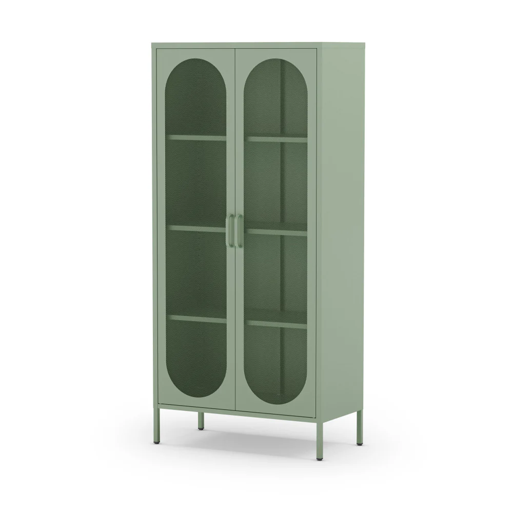 Zio - Vaisselier 2 Portes - Métal - Vert menthe - Image 4