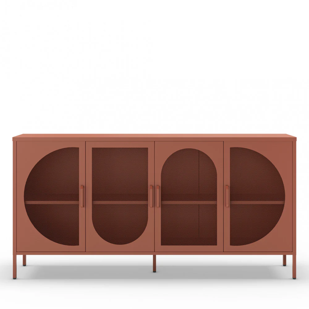 Zio - Buffet 4 Portes - Métal - Terracotta - Image 2