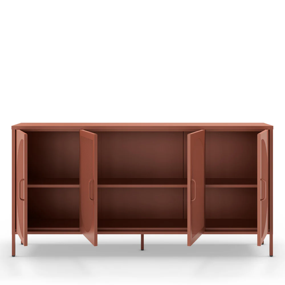 Zio - Buffet 4 Portes - Métal - Terracotta - Image 4