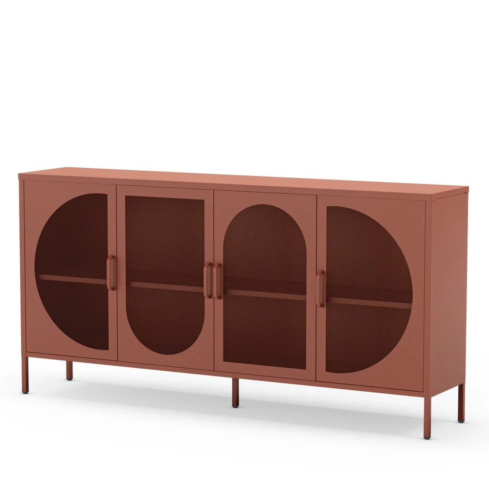 Zio - Buffet 4 Portes - Métal - Terracotta - Image 5