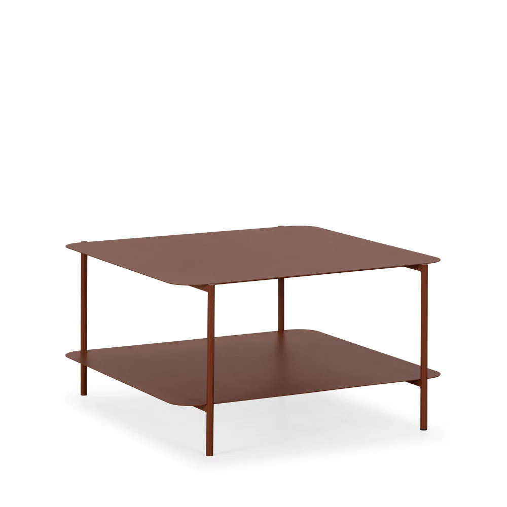 Judith - Table Basse À Double Plateau - Métal - Marron glacé - Image 3