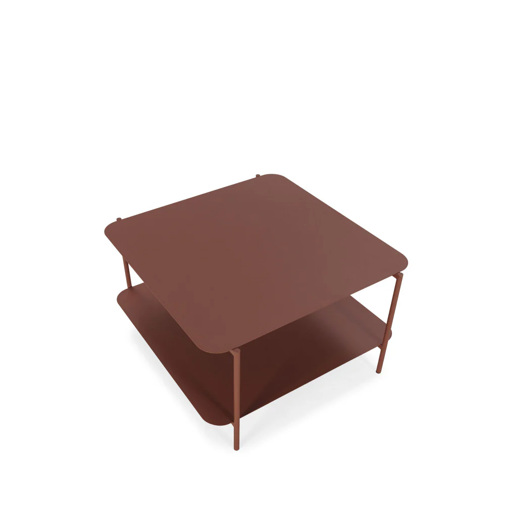 Judith - Table Basse À Double Plateau - Métal - Marron glacé - Image 4