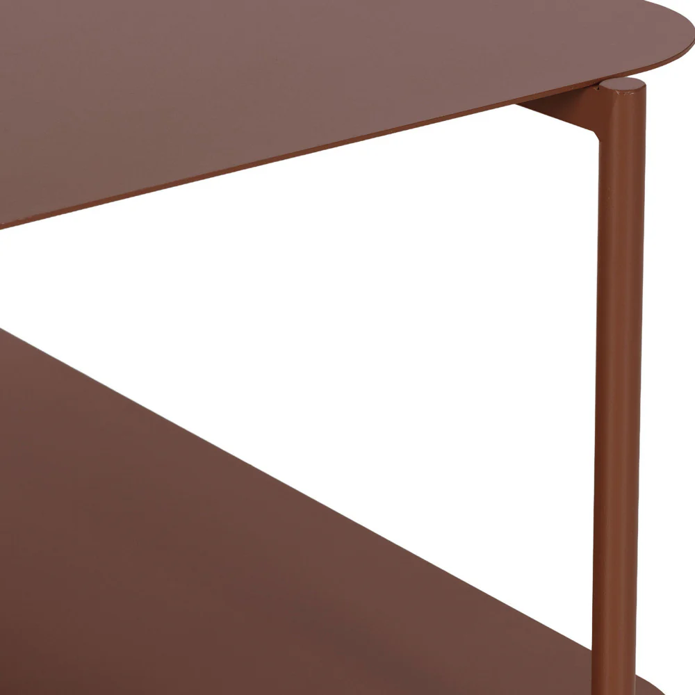Judith - Table Basse À Double Plateau - Métal - Marron glacé - Image 7