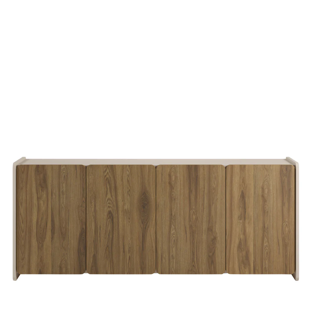 Enara - Buffet 4 Portes - Bois - Bois foncé - Image 2